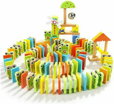 Top Bright Brettspiel Super Wooden Frog Domino 3+ Jahre 7122