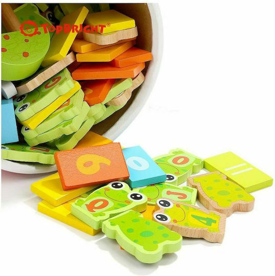 Board Game Super Wooden Frog Domino 3+ Years Old (EN) Top Bright