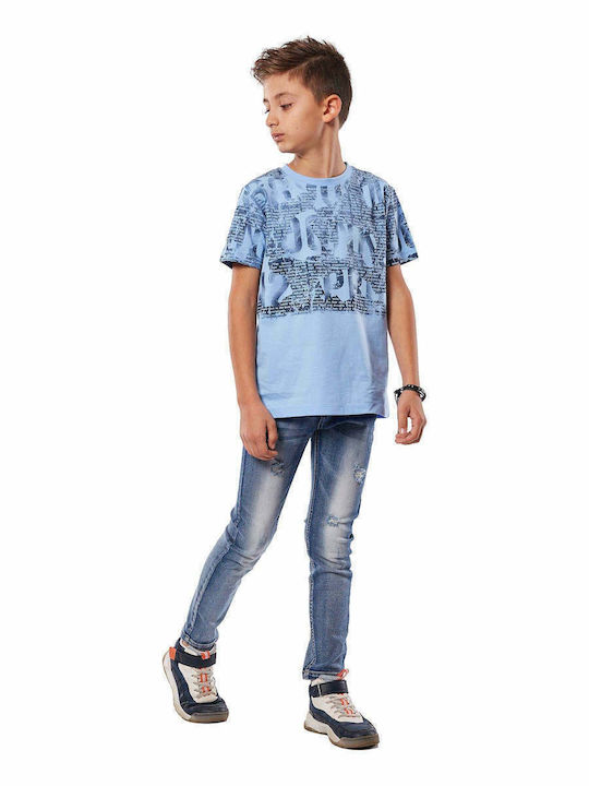 Hashtag Παιδικό Παντελόνι Τζιν για Αγόρι Μπλε