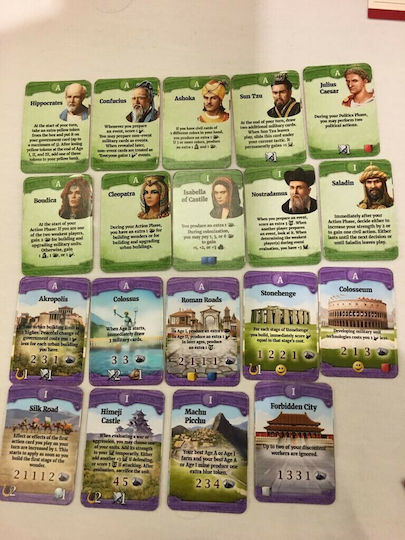 Board Game Through The Ages: New Leaders & Wonders for 2-4 Players 14+ Years Old (EN) Czech Games Edition