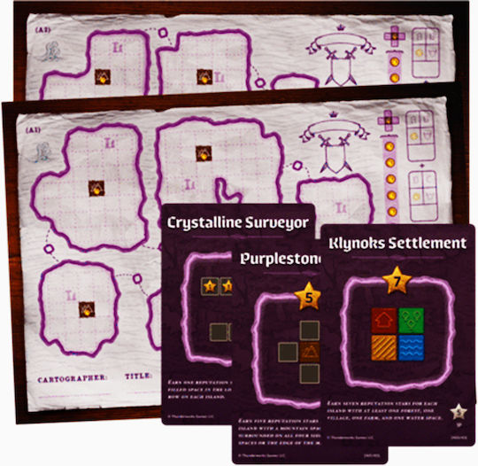 Game Expansion Cartographers Heroes Map Pack 2: Affril for 1+ Players Ages 10+ (EN) Thunderworks Games