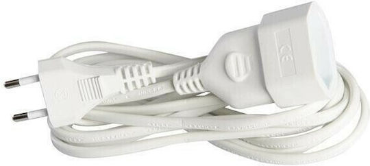 Aca Extension Cable Cord 2x0.75mm²/5m White