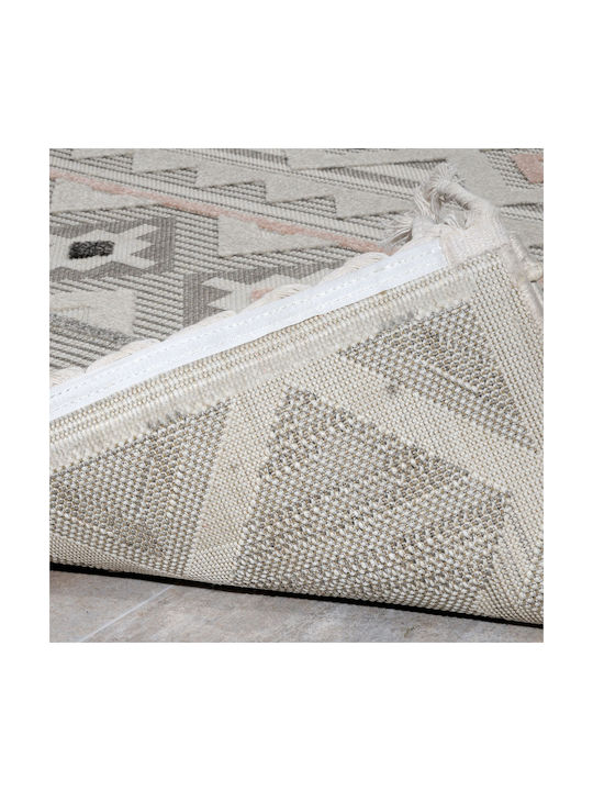 Tzikas Carpets 54098-255 Summer Wicker Bedroom Rugs Set Tenerife Gray 332-0-335-54098-255 3pcs