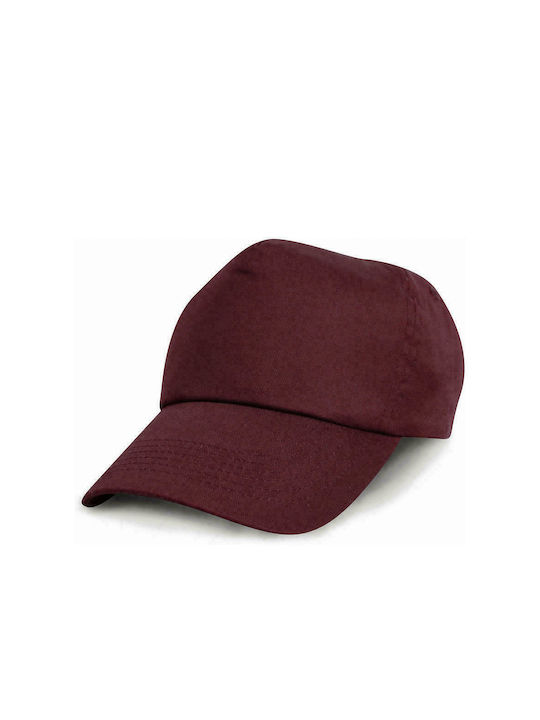 Kids' Hat Jockey Fabric Burgundy