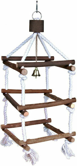 Trixie Natural Living Agățat decorativ de Grădină Lemn Scară Turn cu 4 laturi cu frânghii 34cm 4011905058863