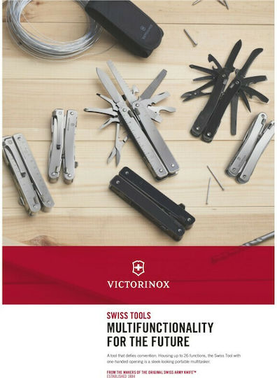 Victorinox Swiss Tool MXBS Multitool Schwarz mit Scheide