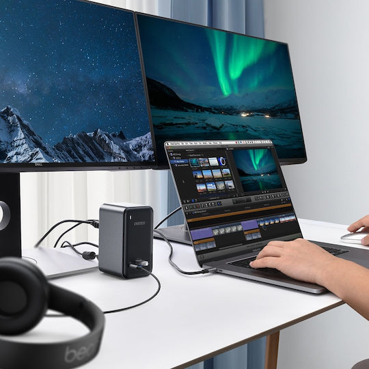 Choetech USB-C Docking Station με HDMI 4K PD Ethernet Μαύρο (HUB-M21)