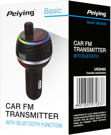 Peiying FM Transmitter Autovehicul cu Bluetooth / USB