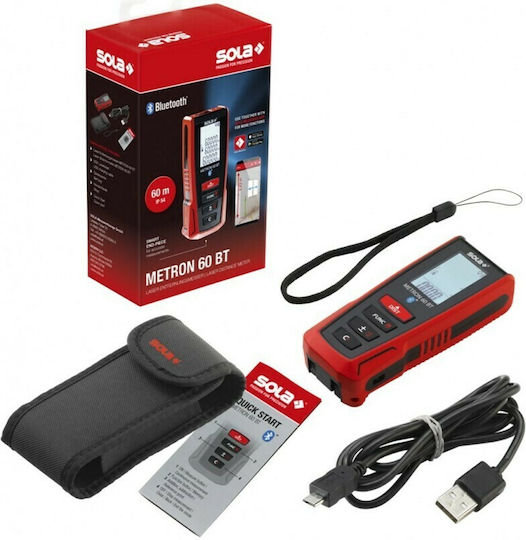 Sola Laser Distance Meter Metron 60 BT with Range up to 60m