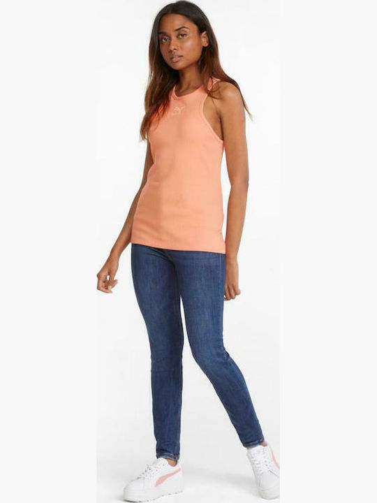 Classics Bluza Damă Fără Mâneci Roz Piersică