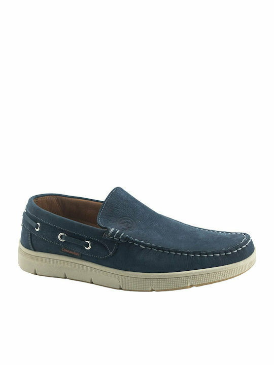 Suede Ανδρικά Μοκασίνια σε Μπλε Χρώμα