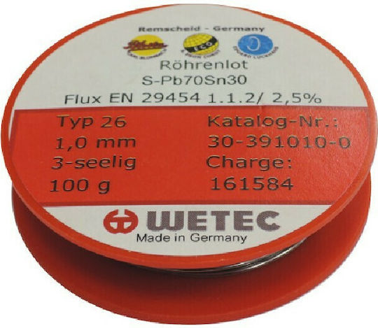 Wetec 30-392010-0 Solder WIres 1.5mm 100gr