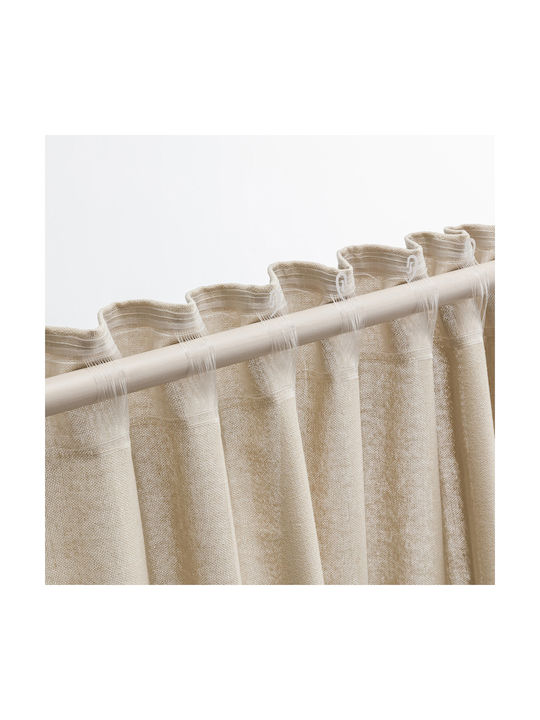 Gofis Home Curtain with Pencil Pleat Combe 34 Water Grey 502 2004502234008 140x280cm