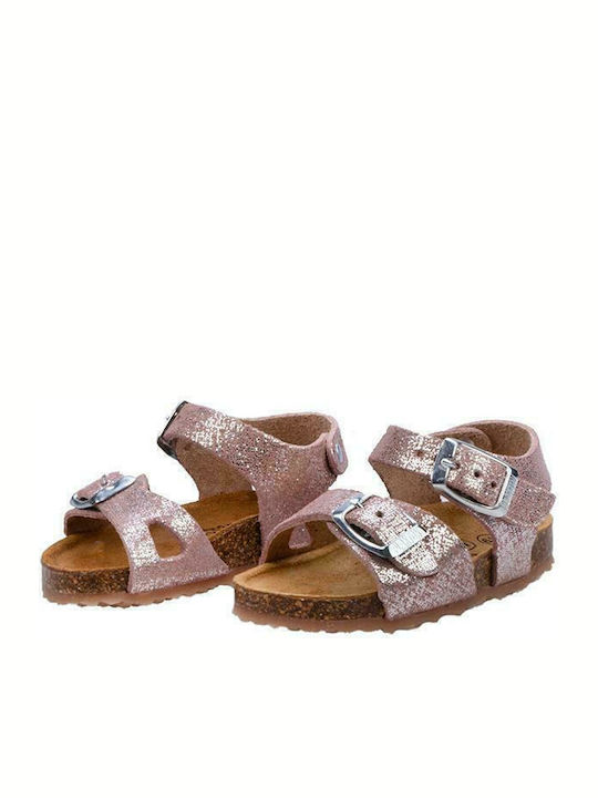 Kinder Sandalen Poxy Anatomisch Glitter Brush Rose