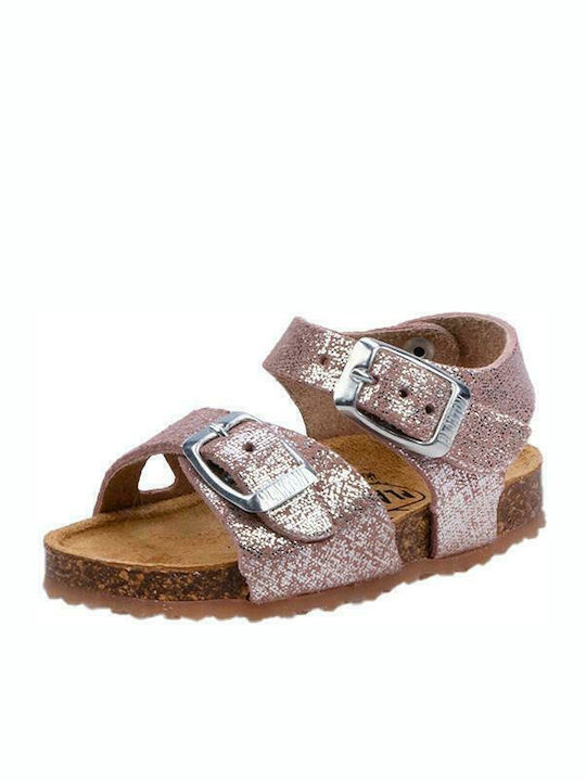 Kinder Sandalen Poxy Anatomisch Glitter Brush Rose