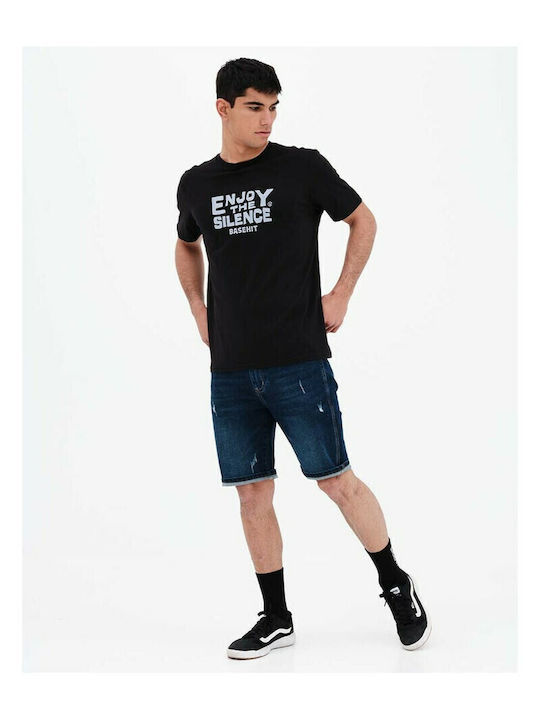 221.BM45.198 Men's Denim Shorts Dark Blue