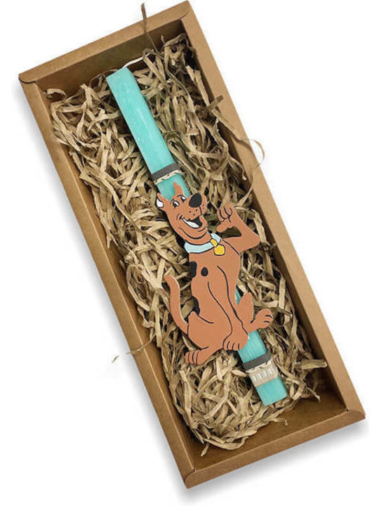 Πασχαλινή Λαμπάδα Τετράγωνη με Κουτί Scooby Doo Μπλε