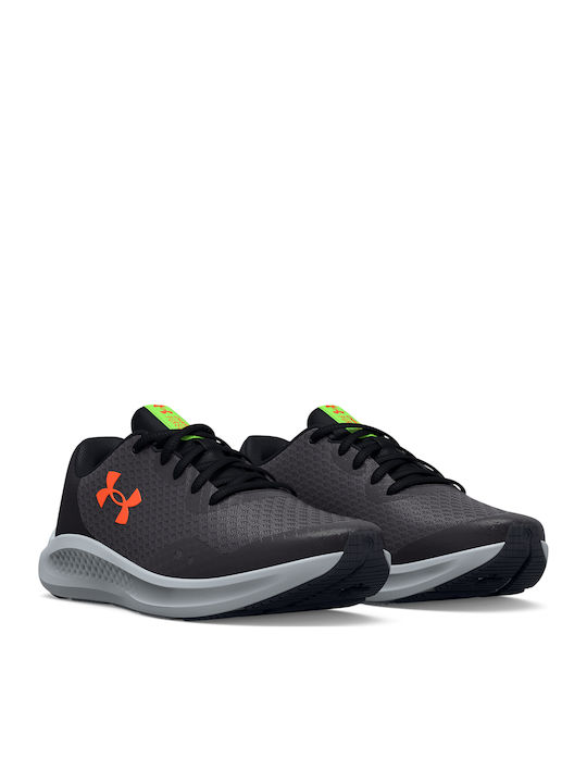 Charged Pursuit 3 Kinder Sportschuhe Laufen mit Schnürsenkeln Schwarz
