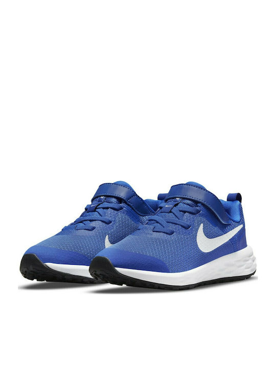 Revolution Revolution 6 Kids Sports Shoes Running with Hoop & Loop Closure Game Royal / White / Black