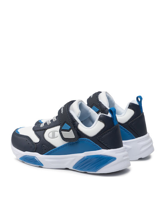 Wave B Ps Kids Sneakers with Scratch & Lights White