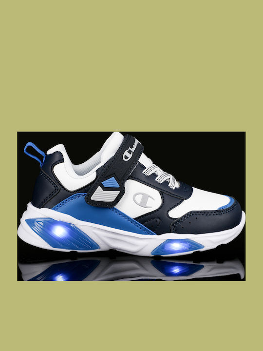 Wave B Ps Kids Sneakers with Scratch & Lights White