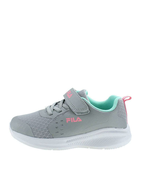 Memory Opal Kids Sports Shoes Running with Hoop & Loop Closure Gray