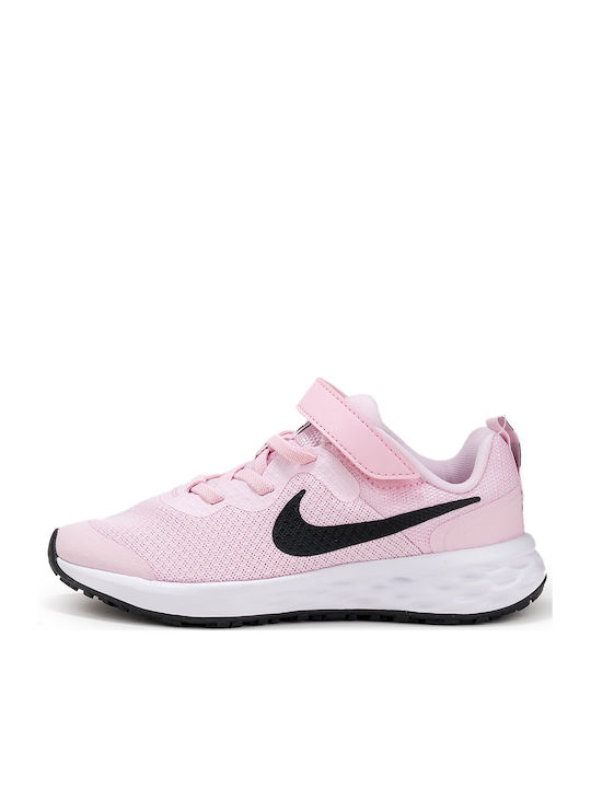 Revolution Revolution 6 Kids Sports Shoes Running with Hoop & Loop Closure Pink Foam / Black