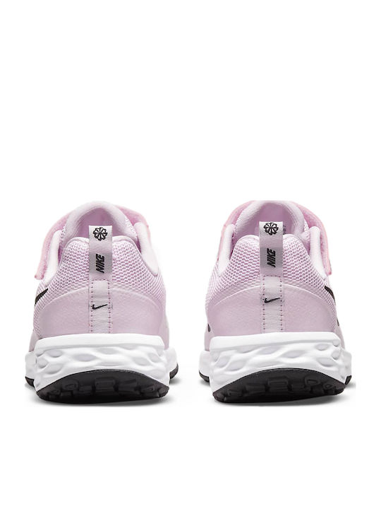 Revolution Revolution 6 Kids Sports Shoes Running with Hoop & Loop Closure Pink Foam / Black