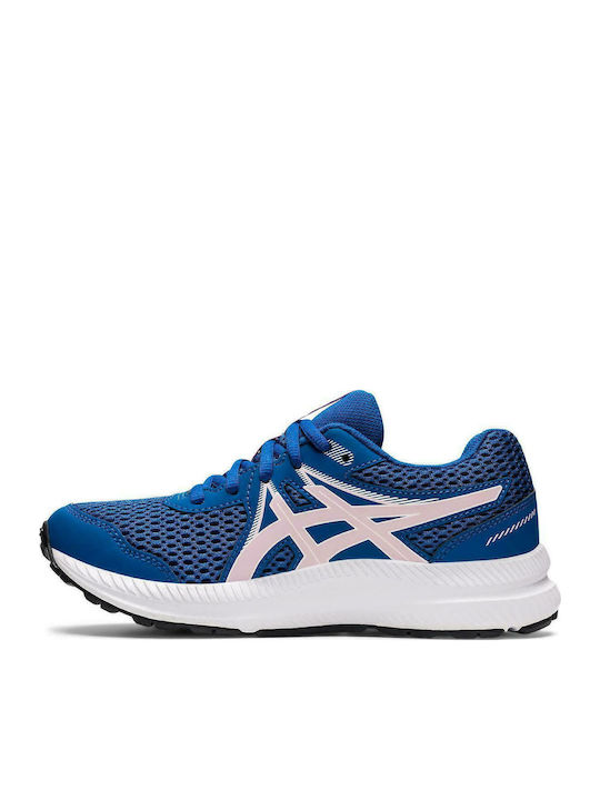 Contend 7 Gs Kids Sports Shoes Running with Laces Blue