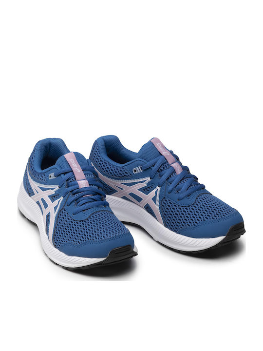 Contend 7 Gs Kids Sports Shoes Running with Laces Blue