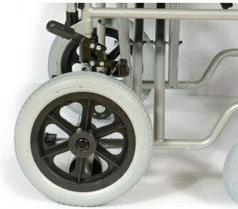 Alfa Care Smart Αναπηρικό Αμαξίδιο 24" Πτυσσόμενο με Απλή Πλάτη 46cm 13-528-006 Γκρι