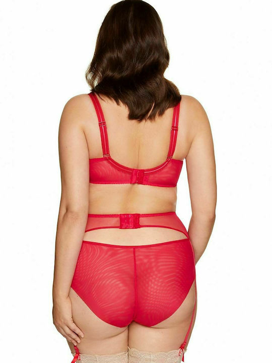 Gorteks Euphoria Minimizer Minimizer Bra without Padding Underwire Red