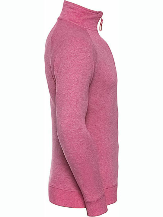 Russell Europe Men's Long Sleeve Promotional Sweatshirt Pink Marl