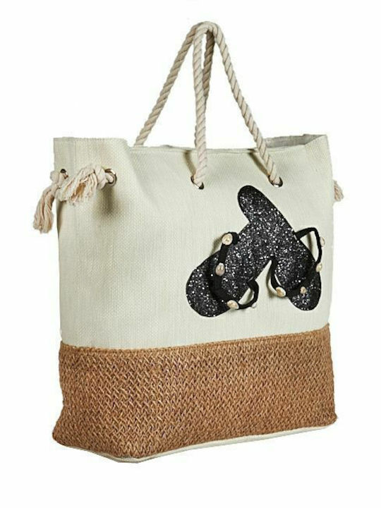 Mitsuko Strandtasche Weiß