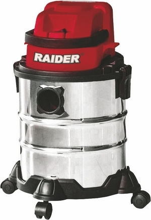Raider RDP-SDCW20 Wiederaufladbarer Staubsauger Flüssigkeiten / Feststoffe Ohne Ladegerät und Batterie mit Edelstahl Behälter 15Es
