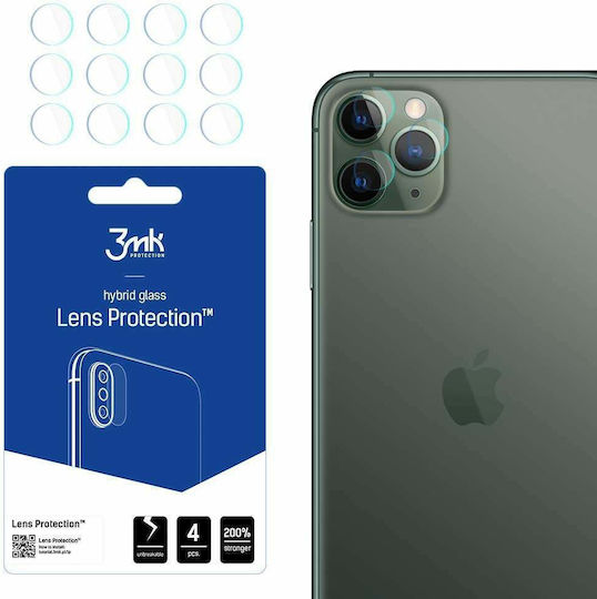 3MK FlexibleGlass Lens 4Stk Kameraschutz Gehärtetes Glas für das iPhone 11 Pro / 11 Pro Max