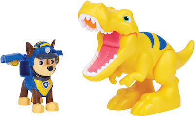 Spin Master Миниатюрна Играчка Dino Rescue Paw Patrol Чейс и Тиранозавър Рекс за 3+ Години