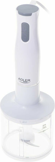 Adler Ραβδομπλέντερ με Ανοξείδωτη Ράβδο 800W Λευκό