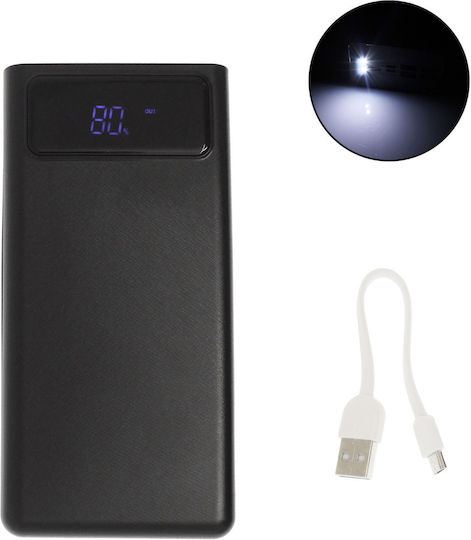 XO PR125 Power Bank 50000mAh with 4 USB-A Ports and 2 USB-C Ports Black