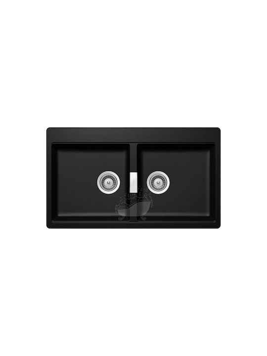 Schock Cristadur Mono 110-15295-1402 Drop-In Sink Synthetic Granite W86xD50cm Puro
