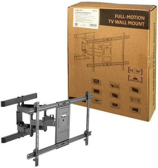 LogiLink BP0115 Βάση Τηλεόρασης Τοίχου έως 90" και 60kg