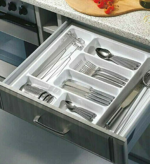 Agoform Divizoare de sertar Plastic în Alb Culori 48x50x6cm Agoform Divizoare de sertar Plastic în Alb Culori 48x50x6cm
