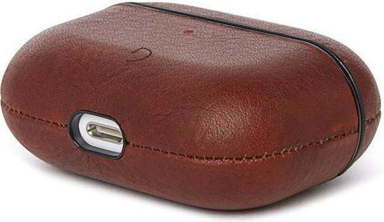 Decoded Leather Aircase Δερμάτινη Καφέ (Apple AirPods 3)