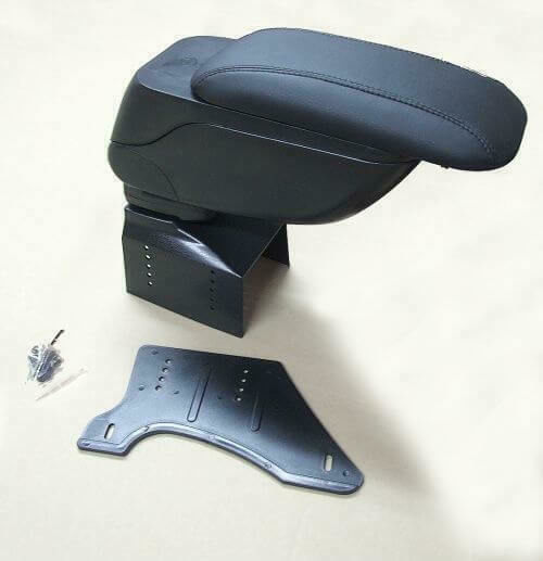 Car Leather Armrest Universal Black