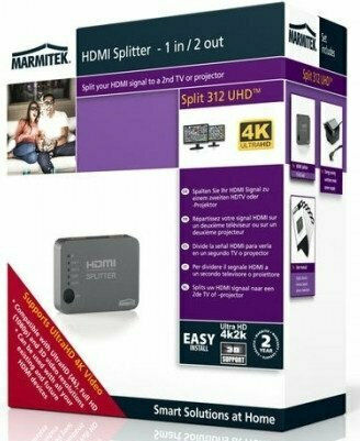 Marmitek Split 312 UHD 3D 1 είσοδος/2 έξοδοι HDMI Splitter 8255