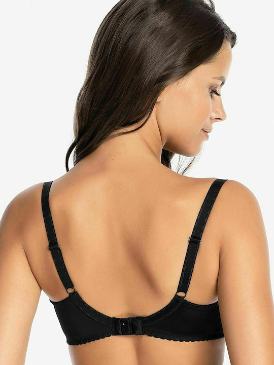 Gaia Violette Bra without Padding Underwire Black