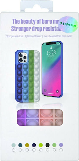 Ancus Pop It Back Cover Silicone Purple / Lilac / Pink / Beige (iPhone 13 Pro) 35697