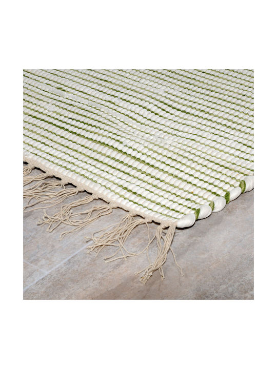 Tzikas Carpets Natura 30160-050 Teppich Außenbereich Rechteckig Baumwolle mit Fransen Light Blue