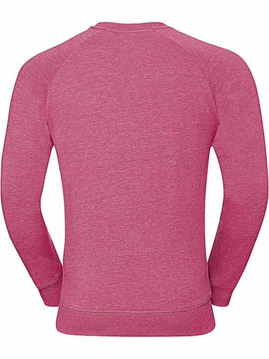 Russell Europe Men's Long Sleeve Promotional Sweatshirt Pink Marl