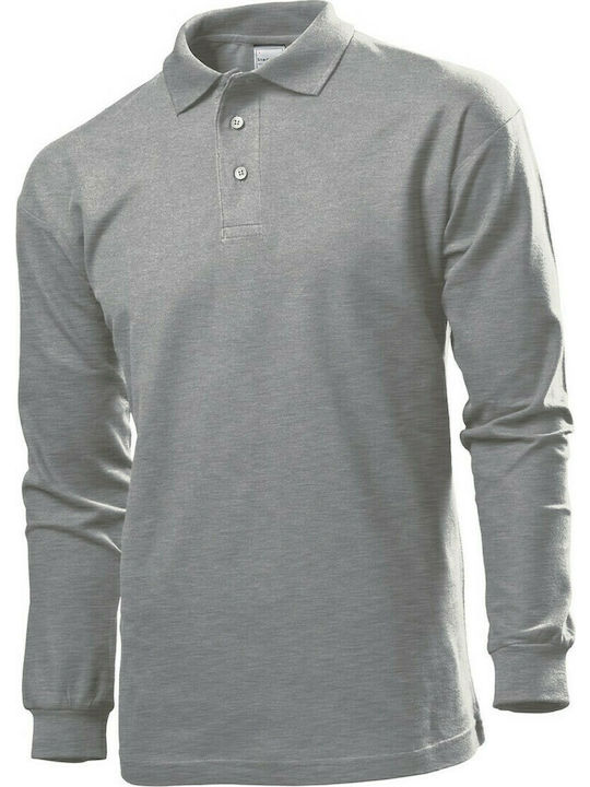 Stedman Men's Long Sleeve Promotional Blouse Gray